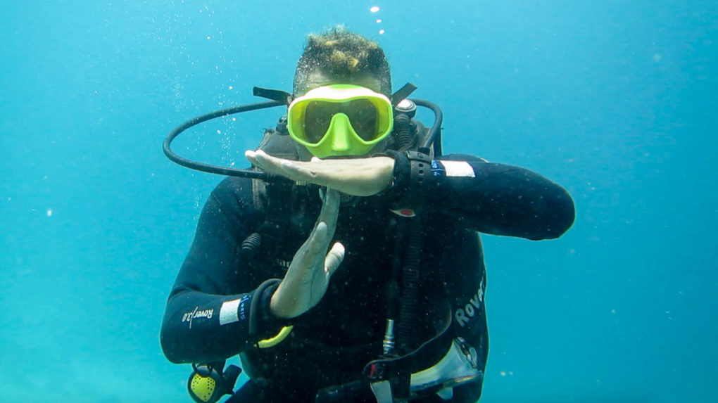 Hand Signals When Diving In Komodo Flores Diving Centre